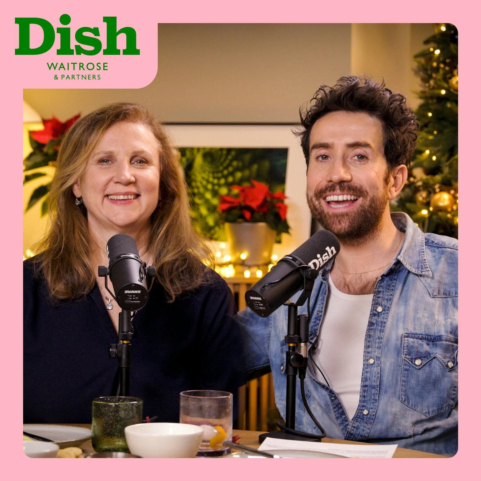 The Dish Awards 2024 with Nick and Angela, a cheese board and a negroni sbagliato artwork