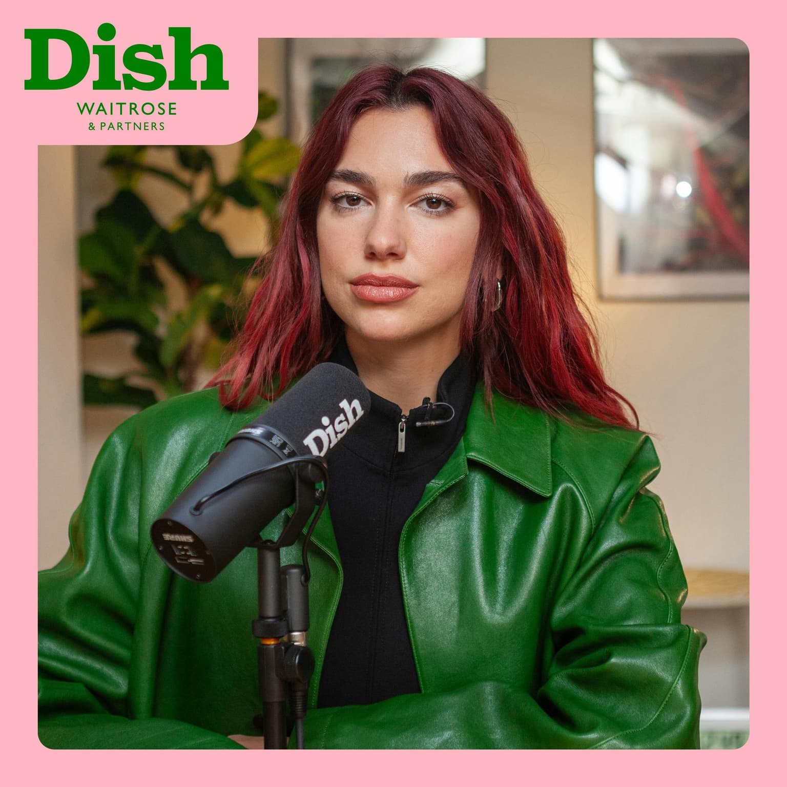 Dua Lipa, steak tagliata with asparagus & lentils and a pinotage artwork