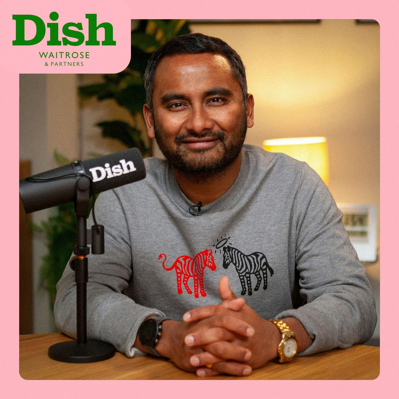Amol Rajan, coconut fish curry and a piña colada artwork
