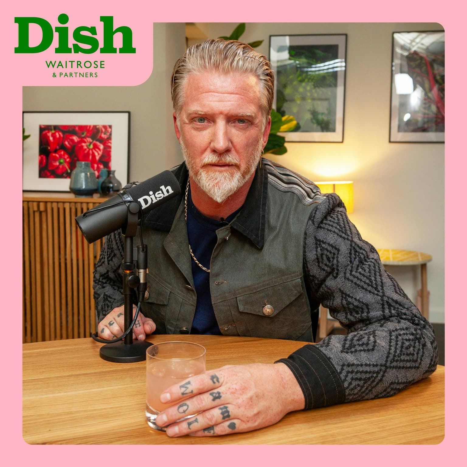 Josh Homme, grilled mackerel, beetroot and red onion salad and a Pouilly-Fumé artwork