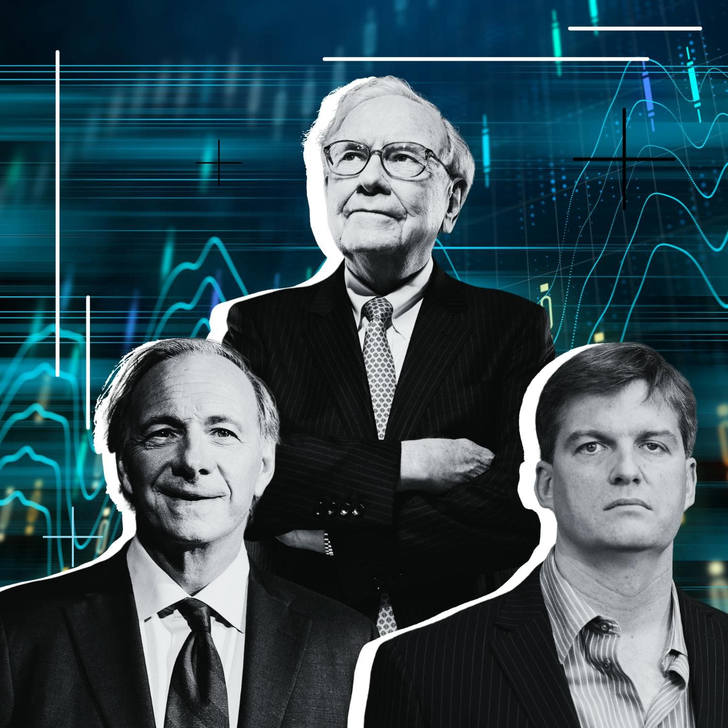 Invest Like the Best: Three Pro Tips from Famed Investors Ray Dalio, Warren Buffett, and Michael Burry artwork