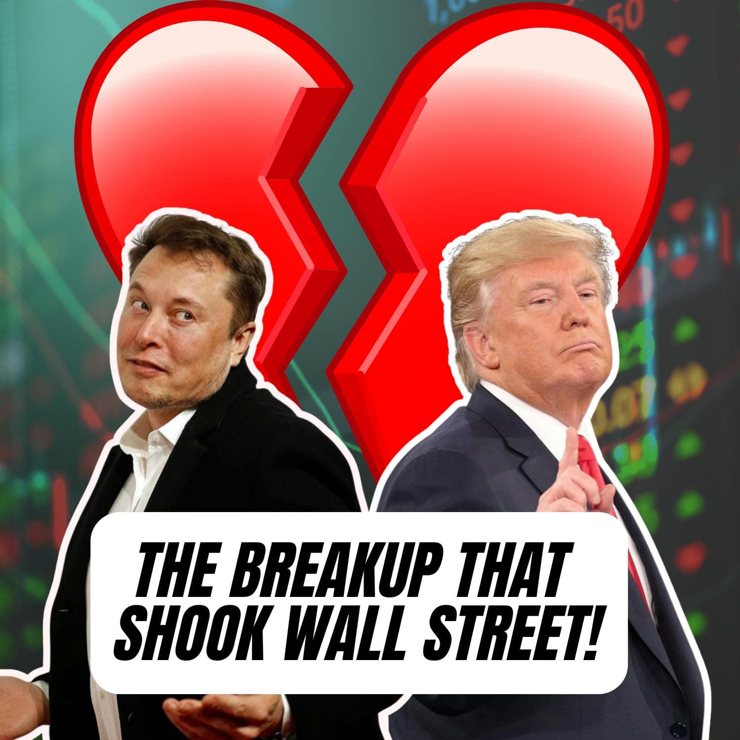 President Trump and Elon Musk's Billion-Dollar Breakup artwork