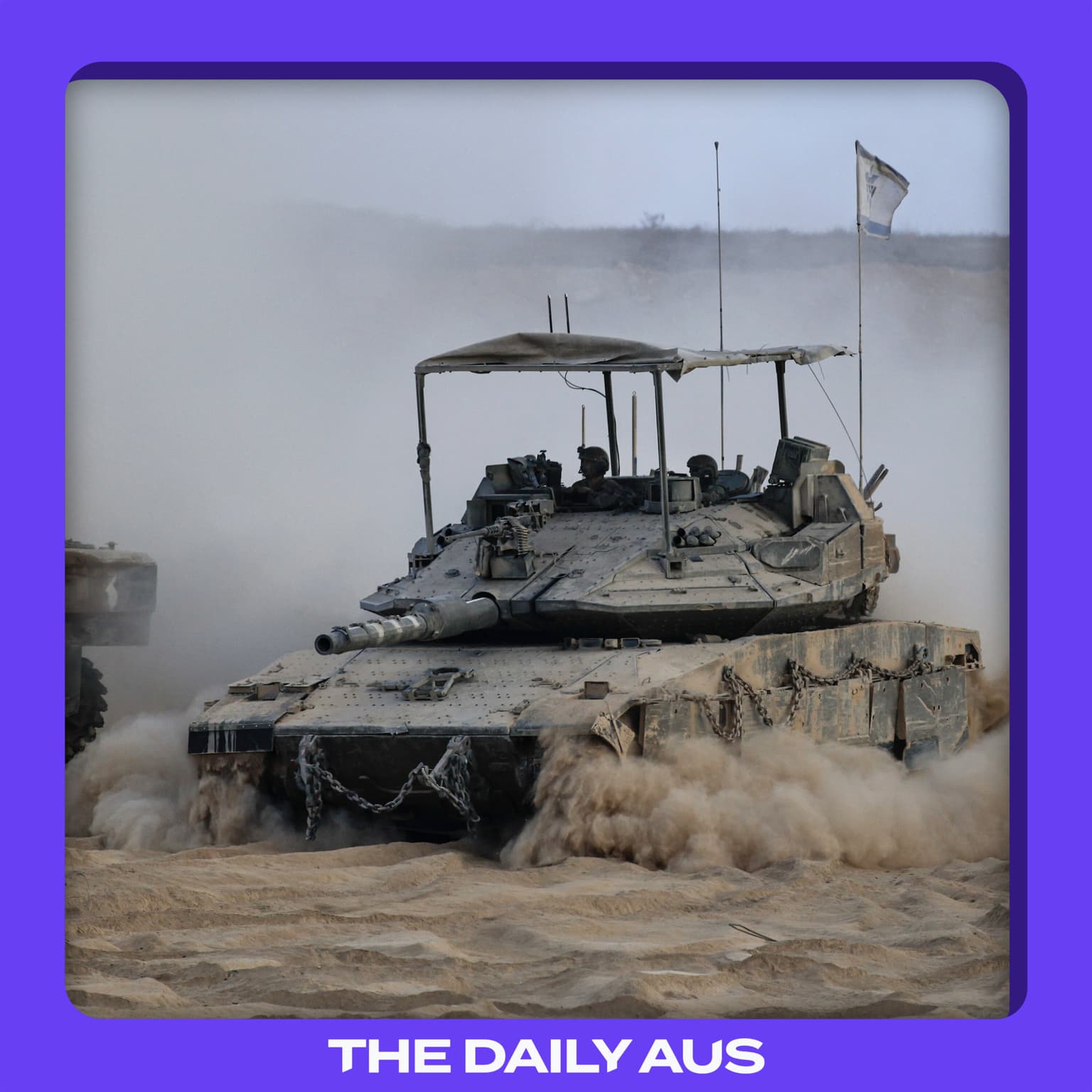 Israel's ground offensive in Gaza City artwork