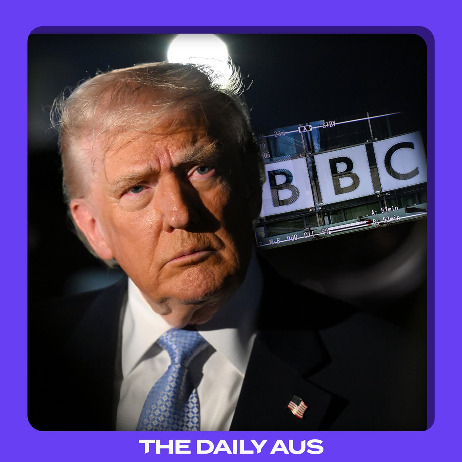 Trump vs the BBC artwork