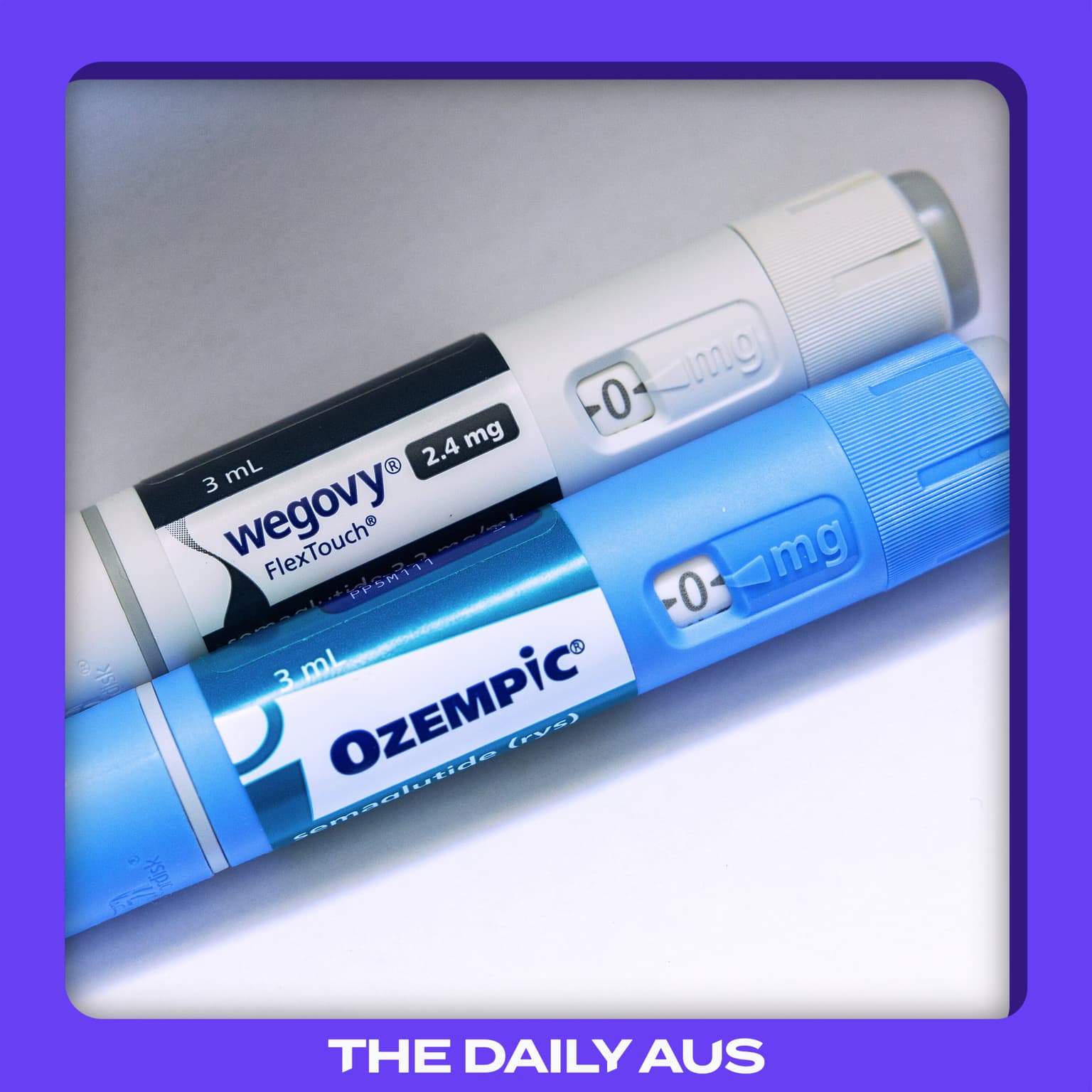 Ozempic's mental health warning artwork