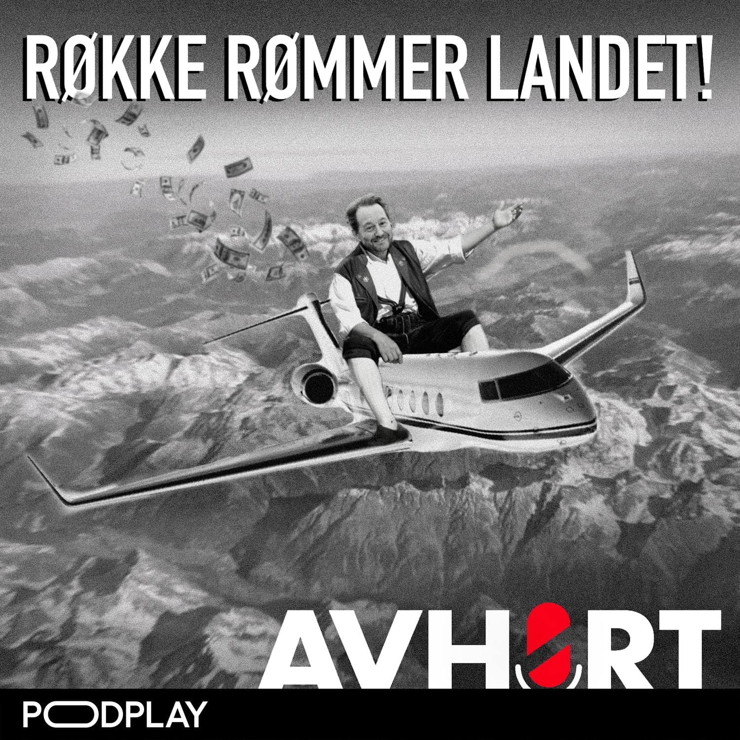 Røkke rømmer landet artwork