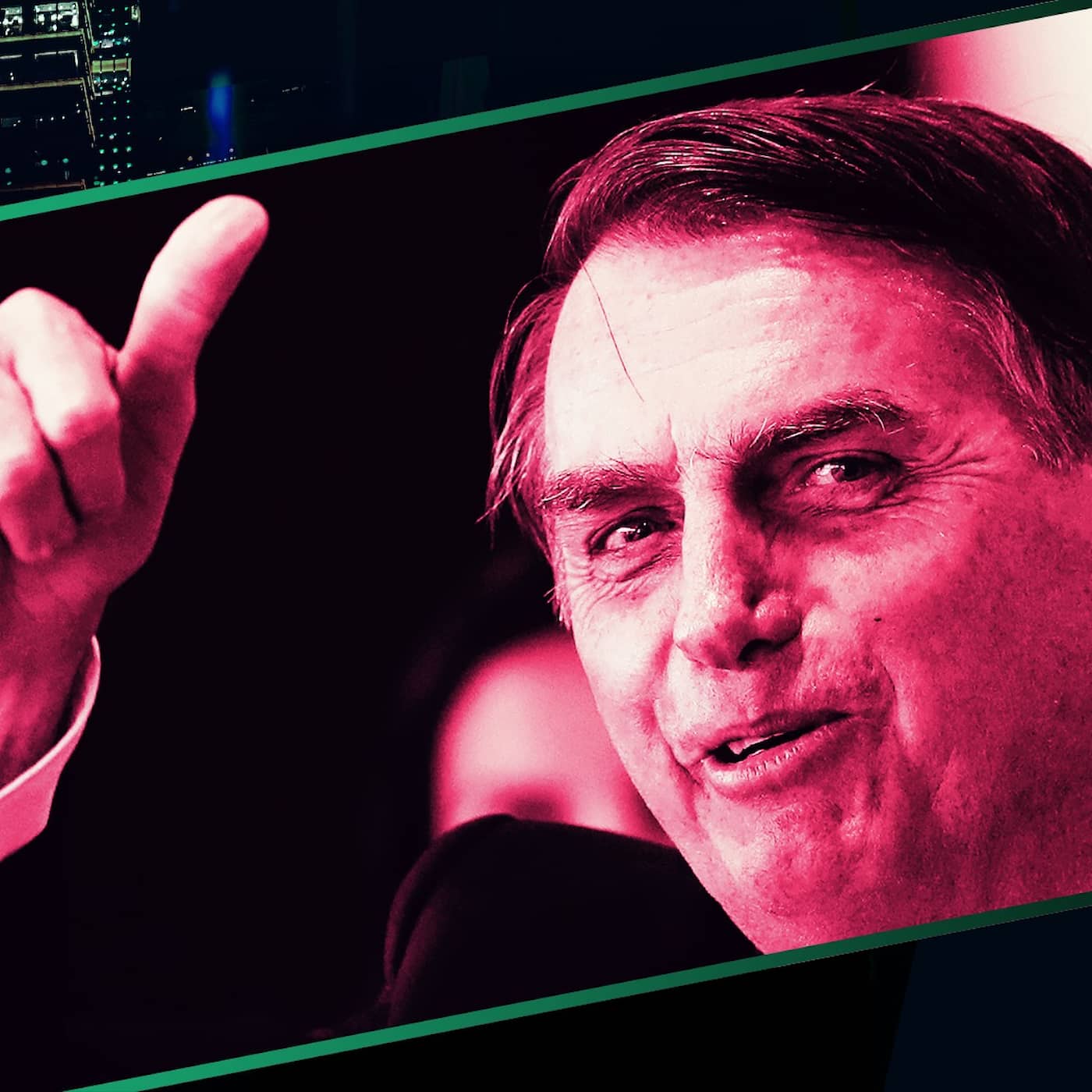 Jair Bolsonaro – beväpnad med bibel och memes artwork