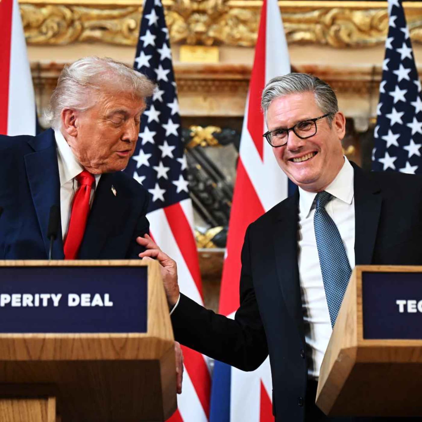 Trump: Starmer must stop the boats and drill baby drill artwork