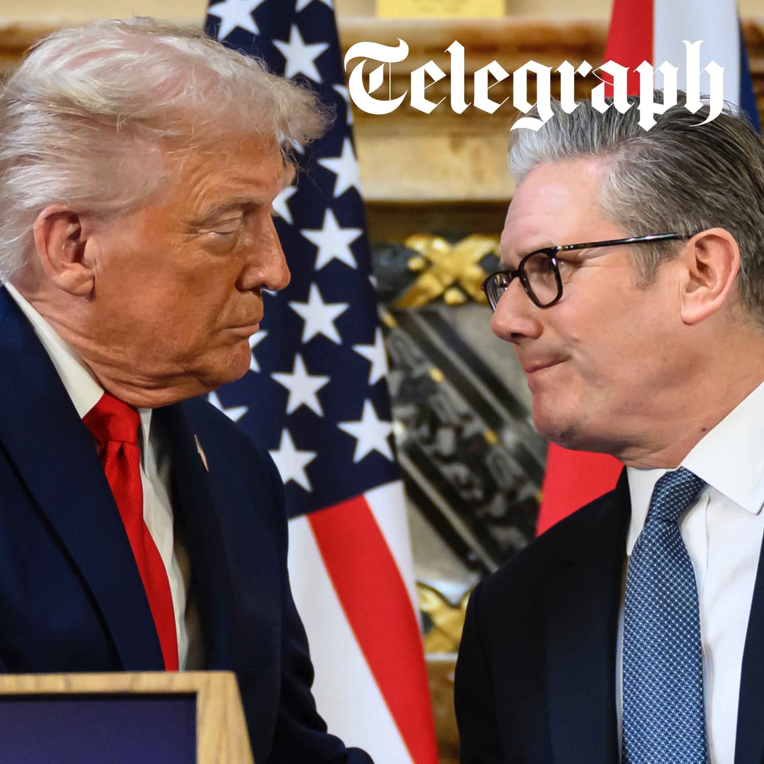 Trump attacks ‘stupid’ Starmer over Chagos and China blunders artwork