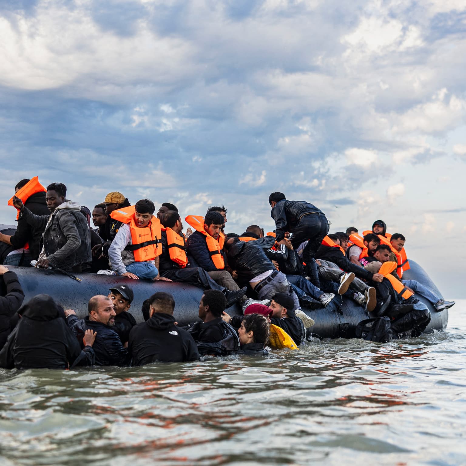 Chris Philp: ‘I had a knife pulled on me in Calais migrant jungle’ artwork