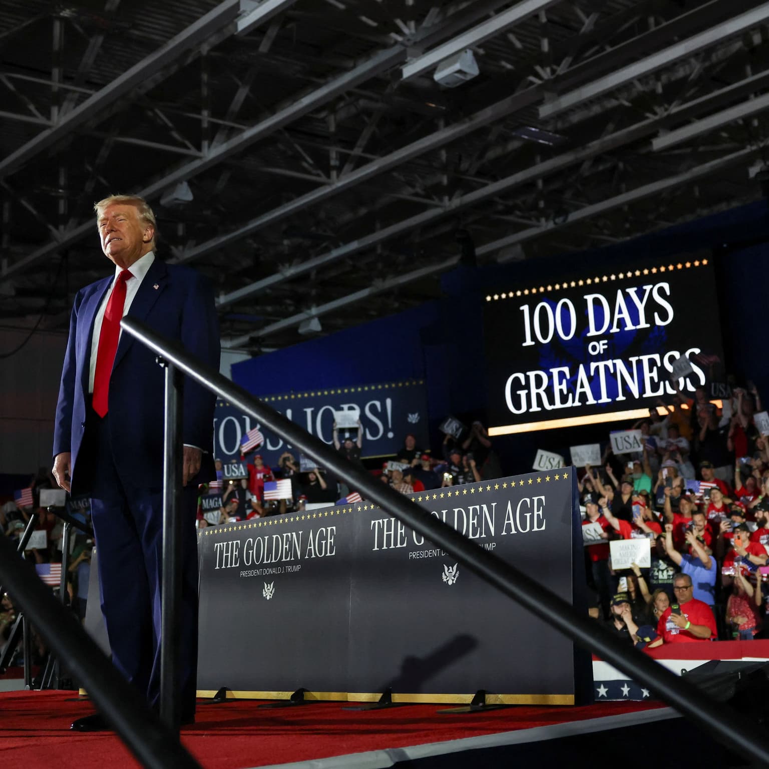100 days of Trump: The good, the bad and the ugly artwork