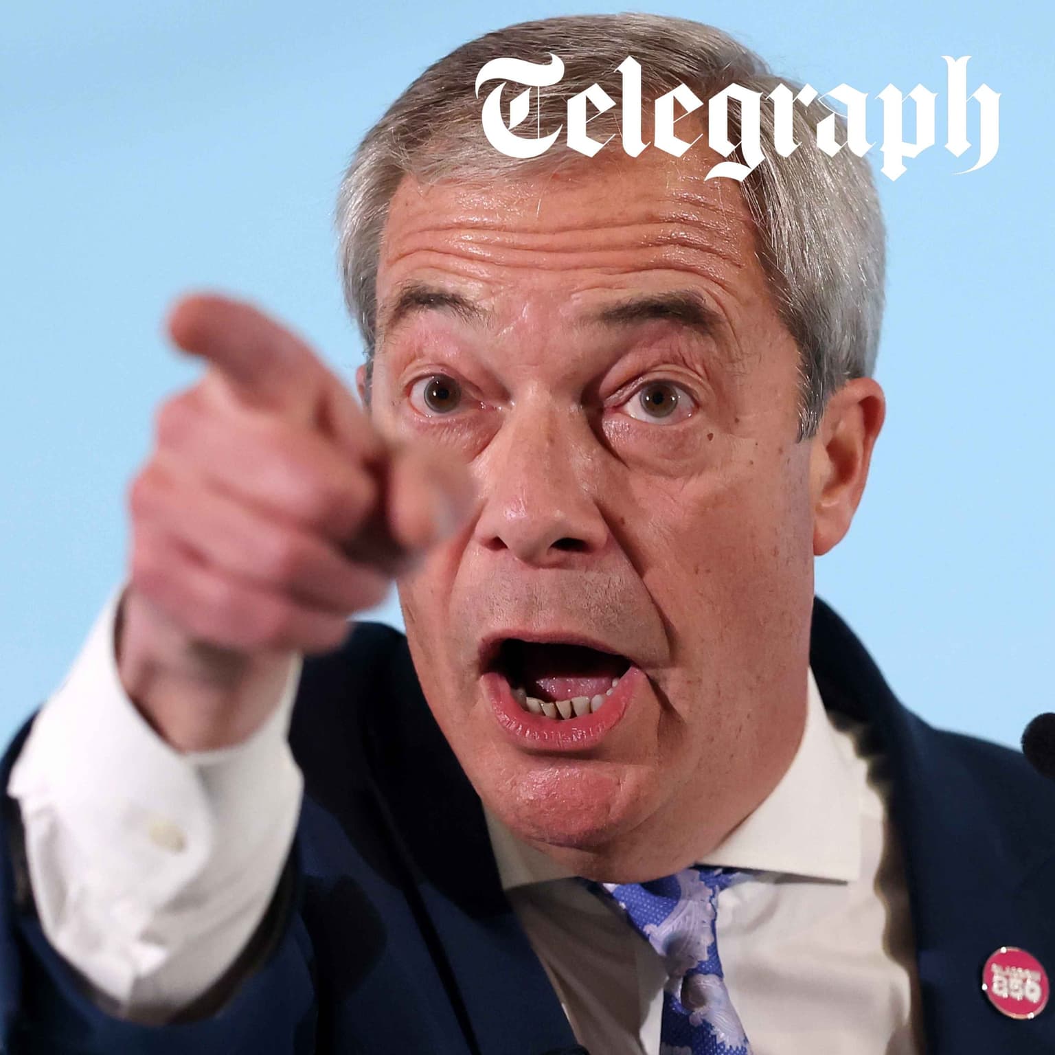 Farage under attack artwork