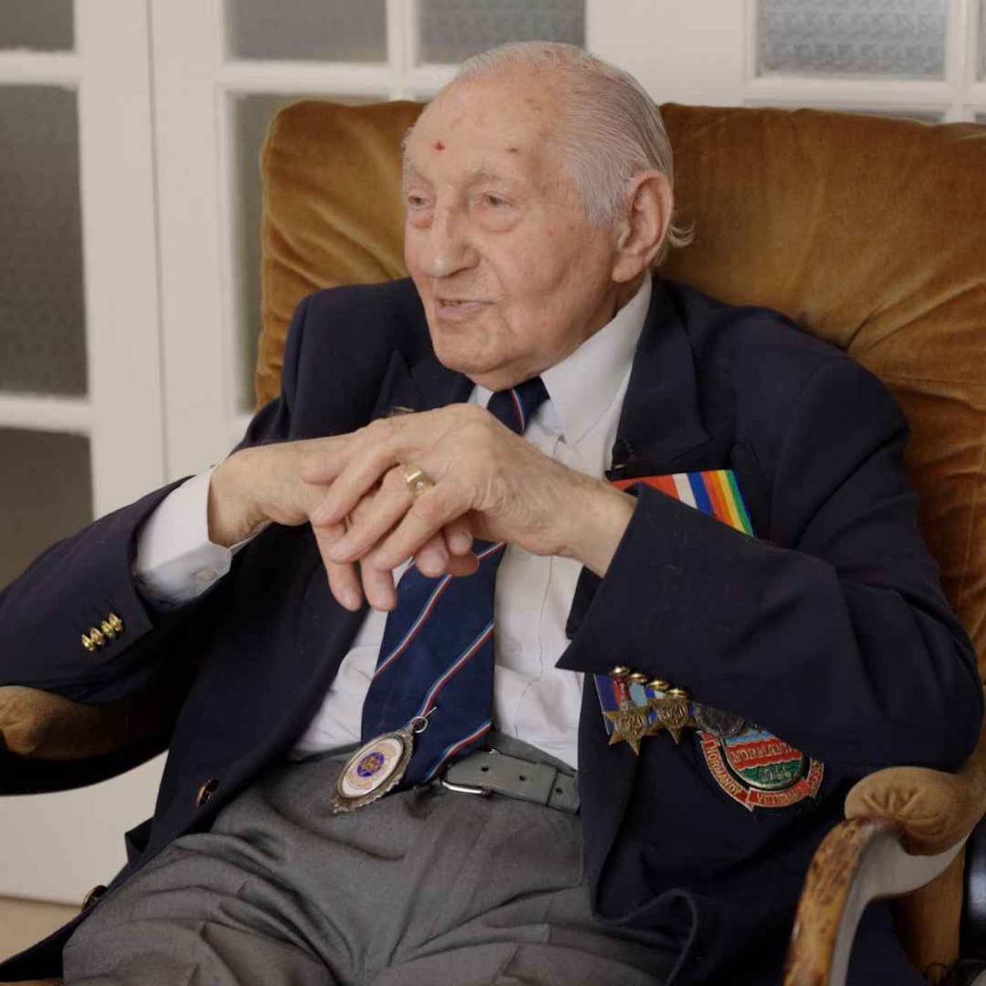 'I landed on the Normandy beaches and met Bergen-Belsen inmates' artwork