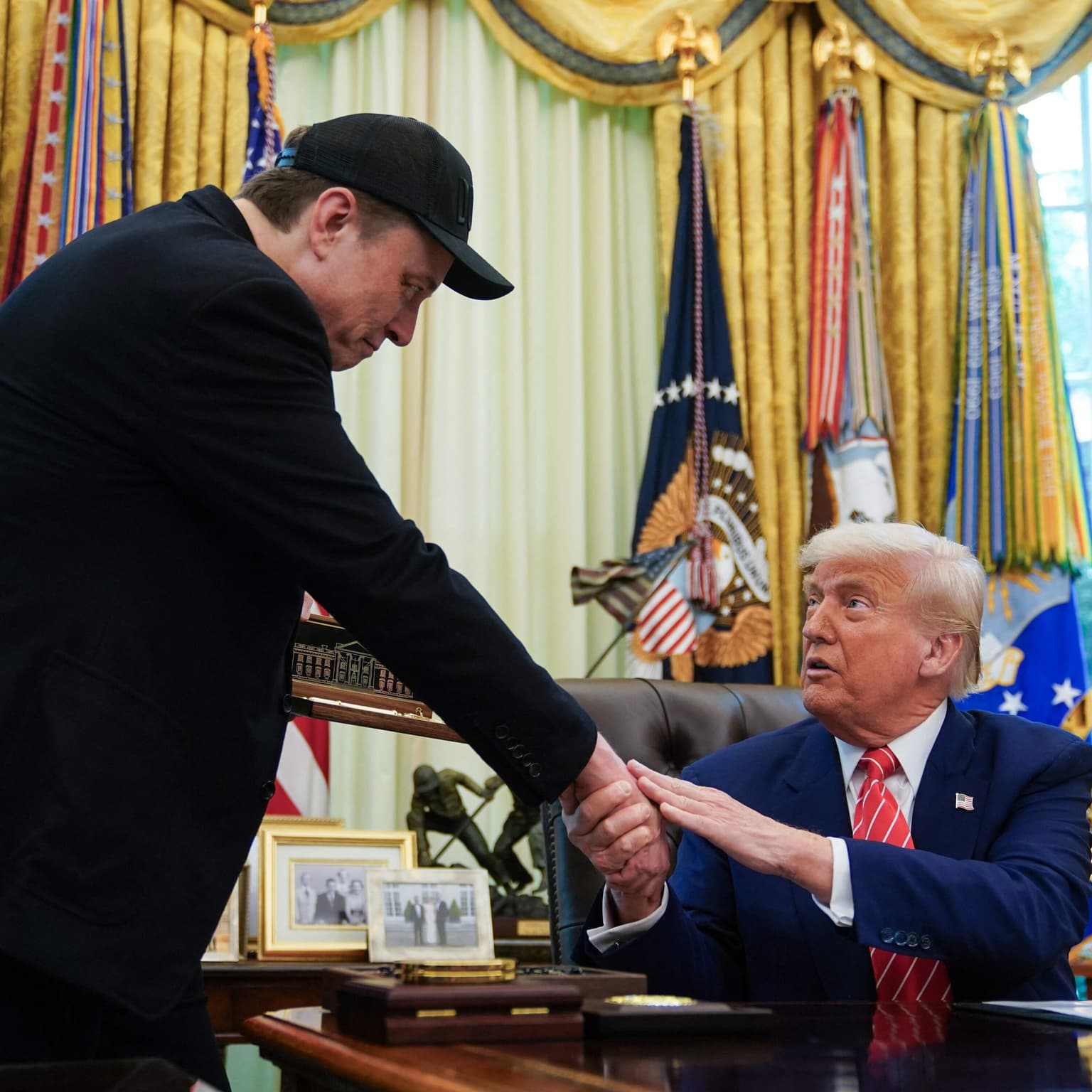Korrupte Trump og Musk artwork