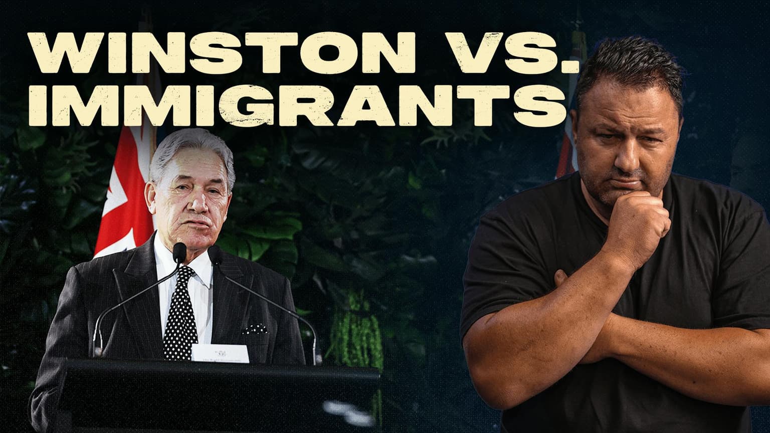 Winston Peters Questions the Amount of Immigrants in NZ artwork