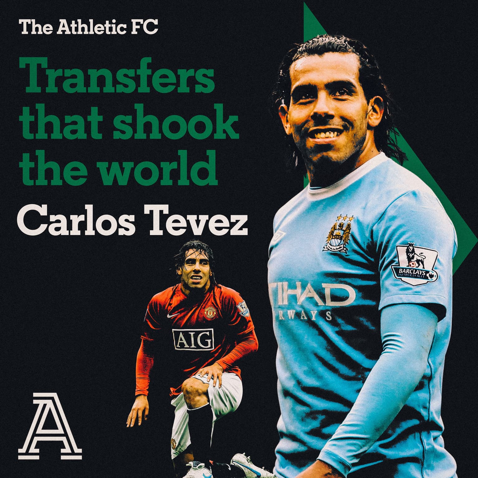 Transfers that shook the world: Tevez to Man City artwork