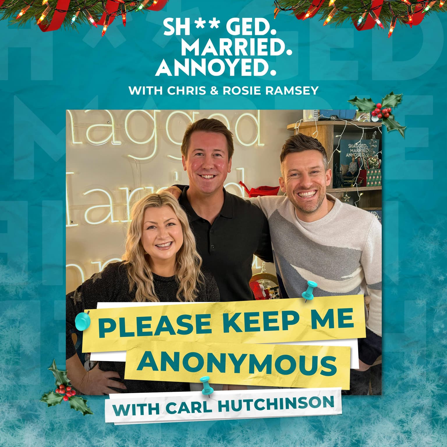 A Christmas Please Keep Me Anonymous with Carl Hutchinson artwork