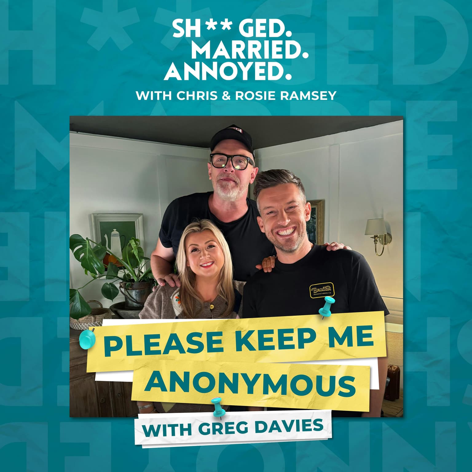 Please Keep Me Anonymous with Greg Davies artwork