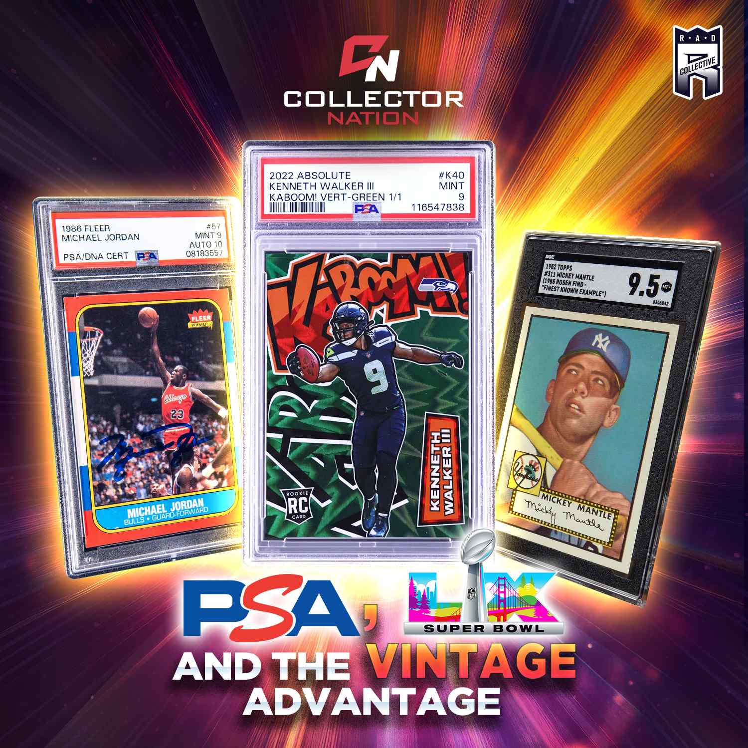 PSA Pricing, Super Bowl Card Hype & the Vintage Advantage artwork