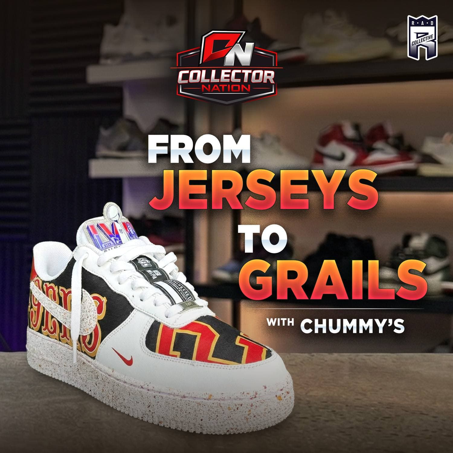 The Collectibility of Chummy’s Custom Footwear with Colin Szumski artwork