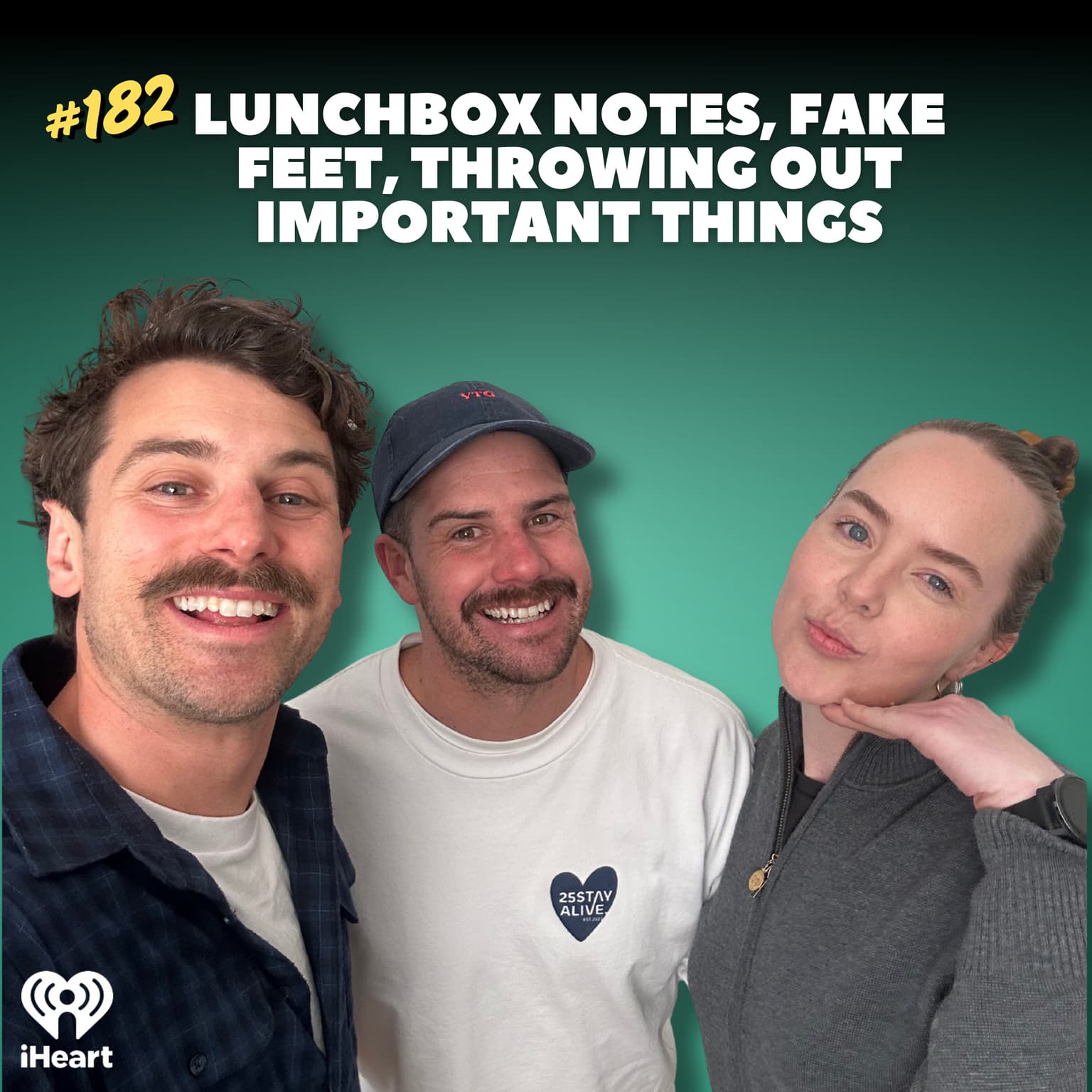 #182 Lunchbox Notes, Fake Feet, Throwing Out Important Things artwork
