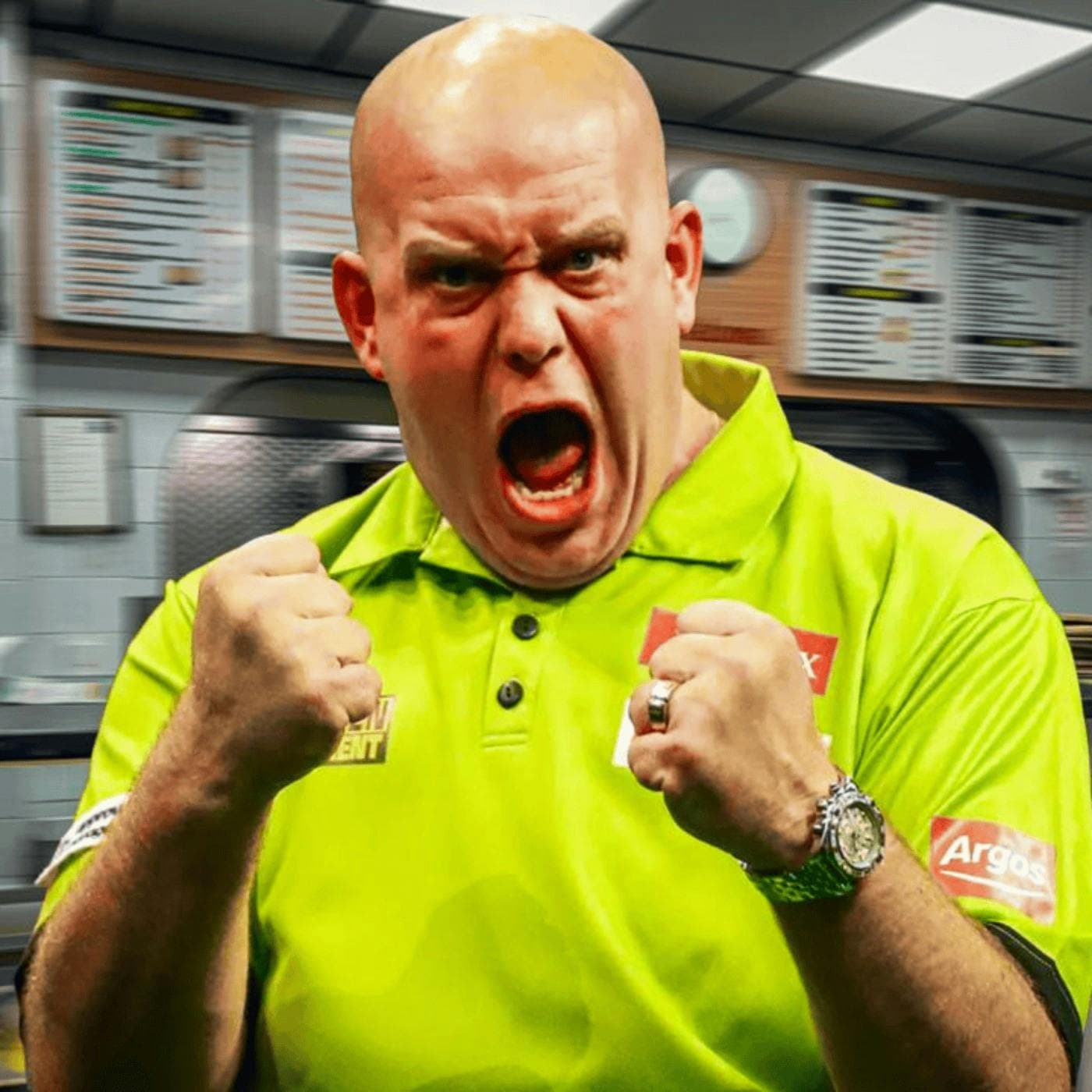 Michael van Gerwen’s kebab shop scrap | Extra shot artwork