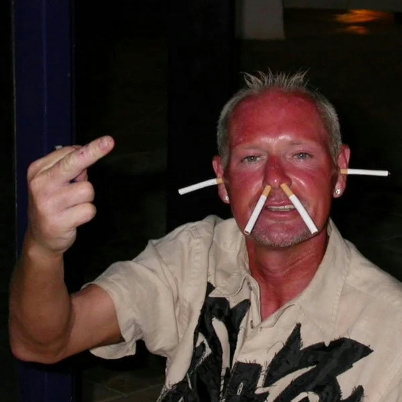Gazza: dancing naked on the table artwork