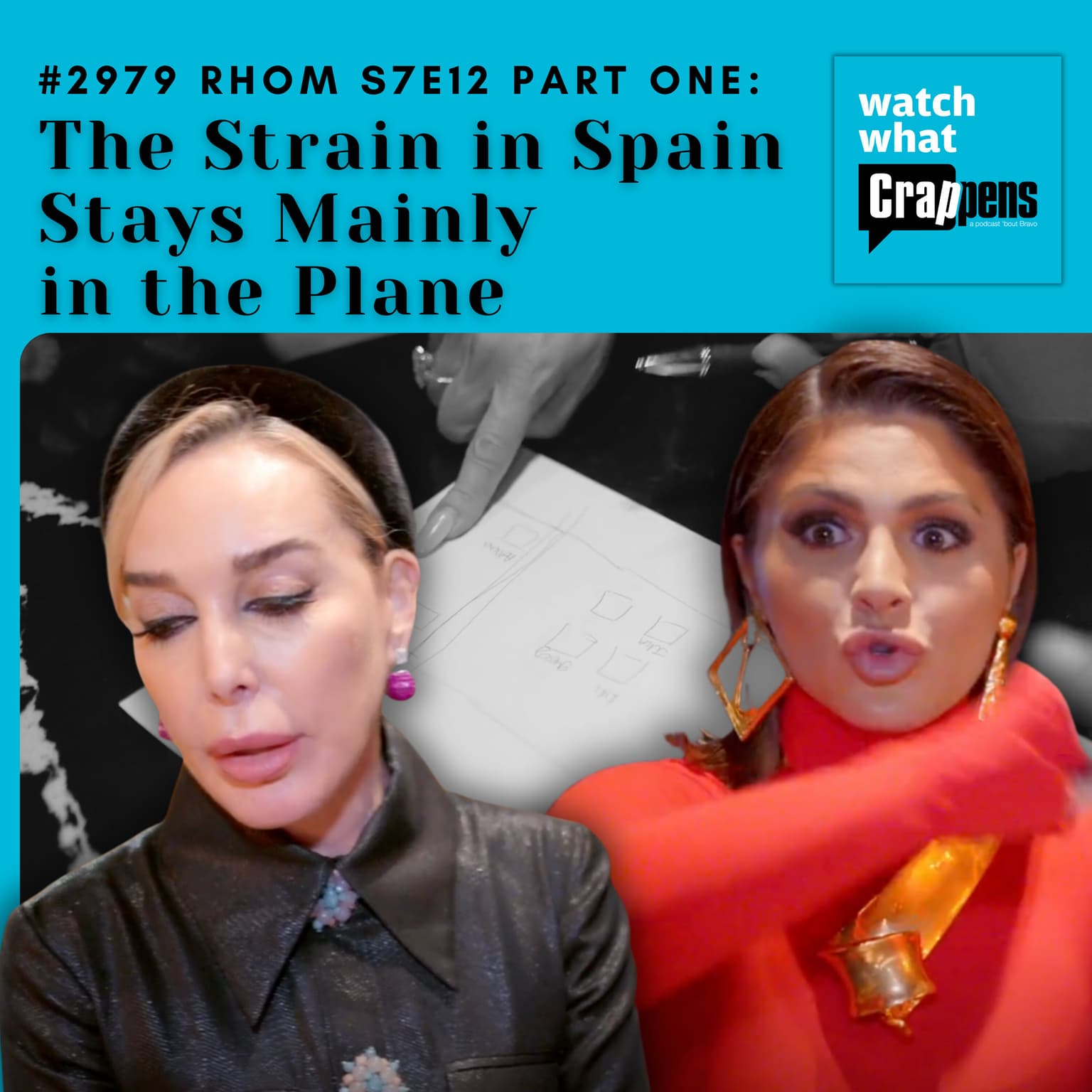 #2979 RHOM S7E12 Part One: The Strain in Spain Stays Mainly in the Plane artwork
