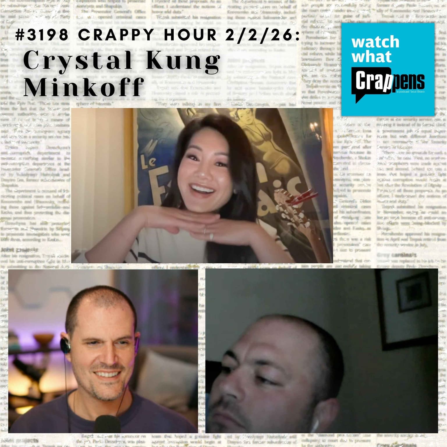 #3198 Crappy Hour 1/2/26: Crystal Kung Minkoff artwork