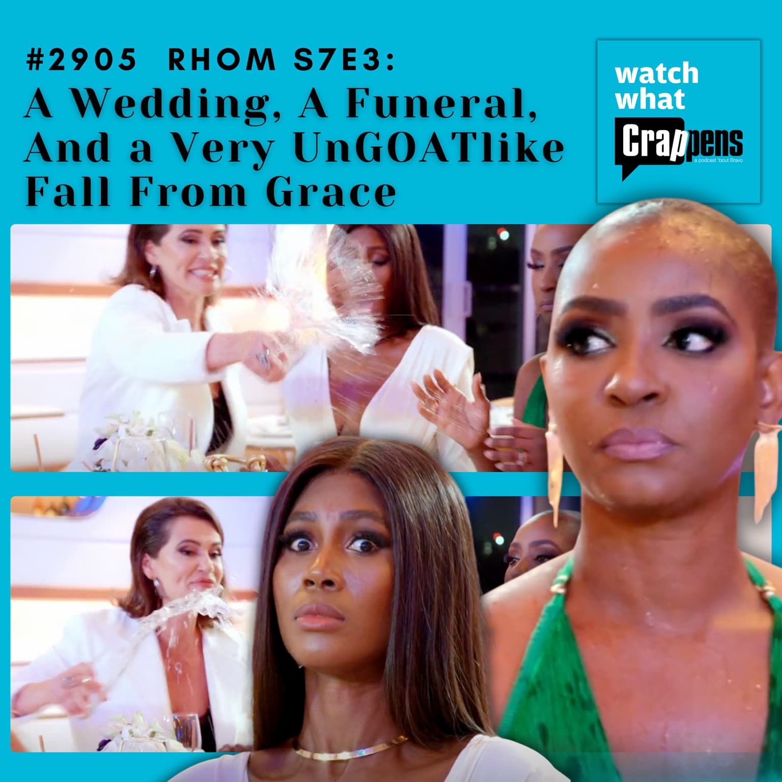 #2905 RHOM S7E3: A Wedding, A Funeral, And a Very UnGOATlike Fall From Grace artwork
