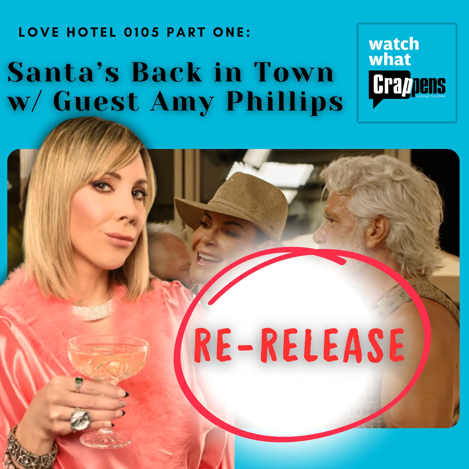 *Re-Release* Love Hotel 0105 Part One: Santa’s Back in Town w/ Guest Amy Phillips artwork