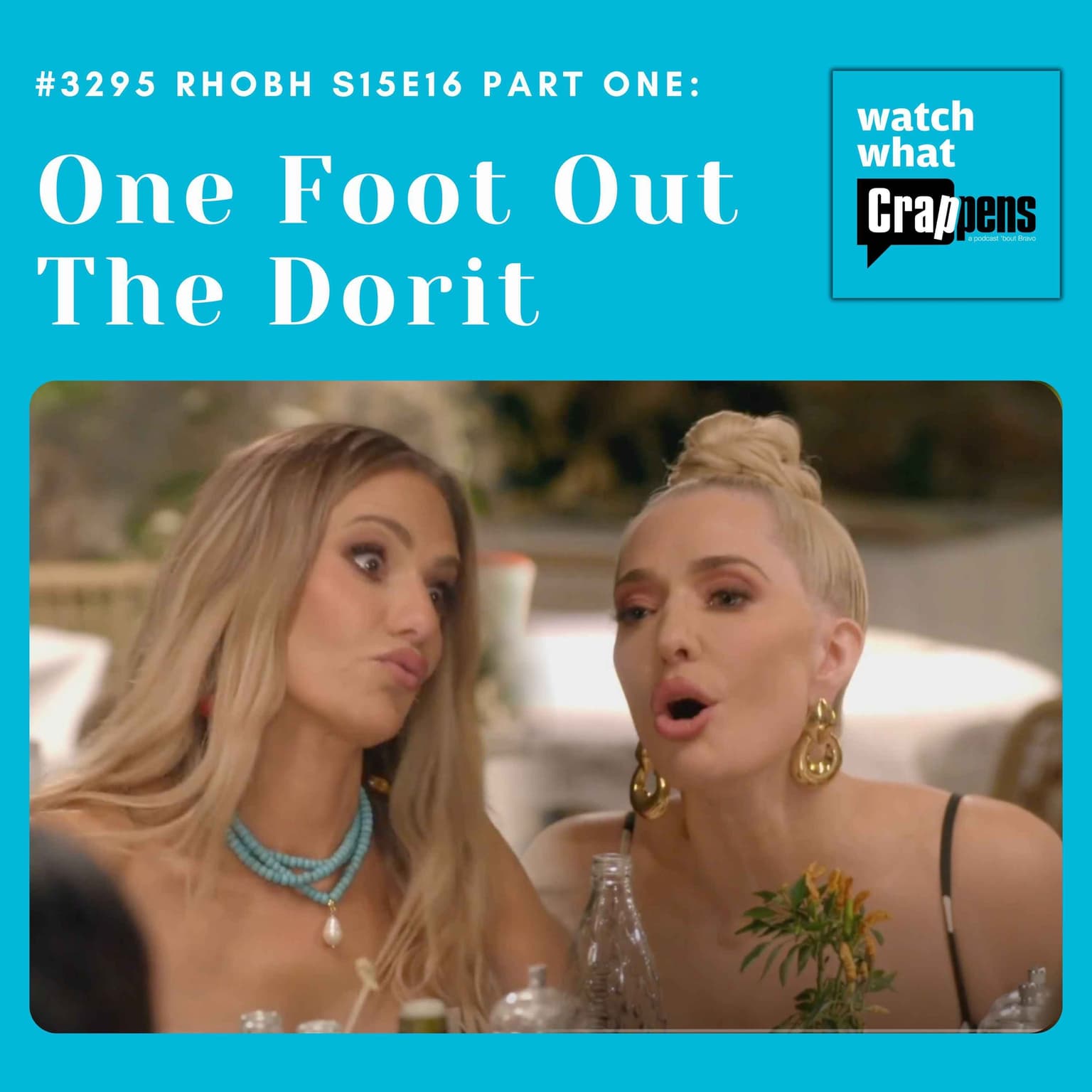 #3295 RHOBH S15E16 Part One: One Foot Out The Dorit artwork
