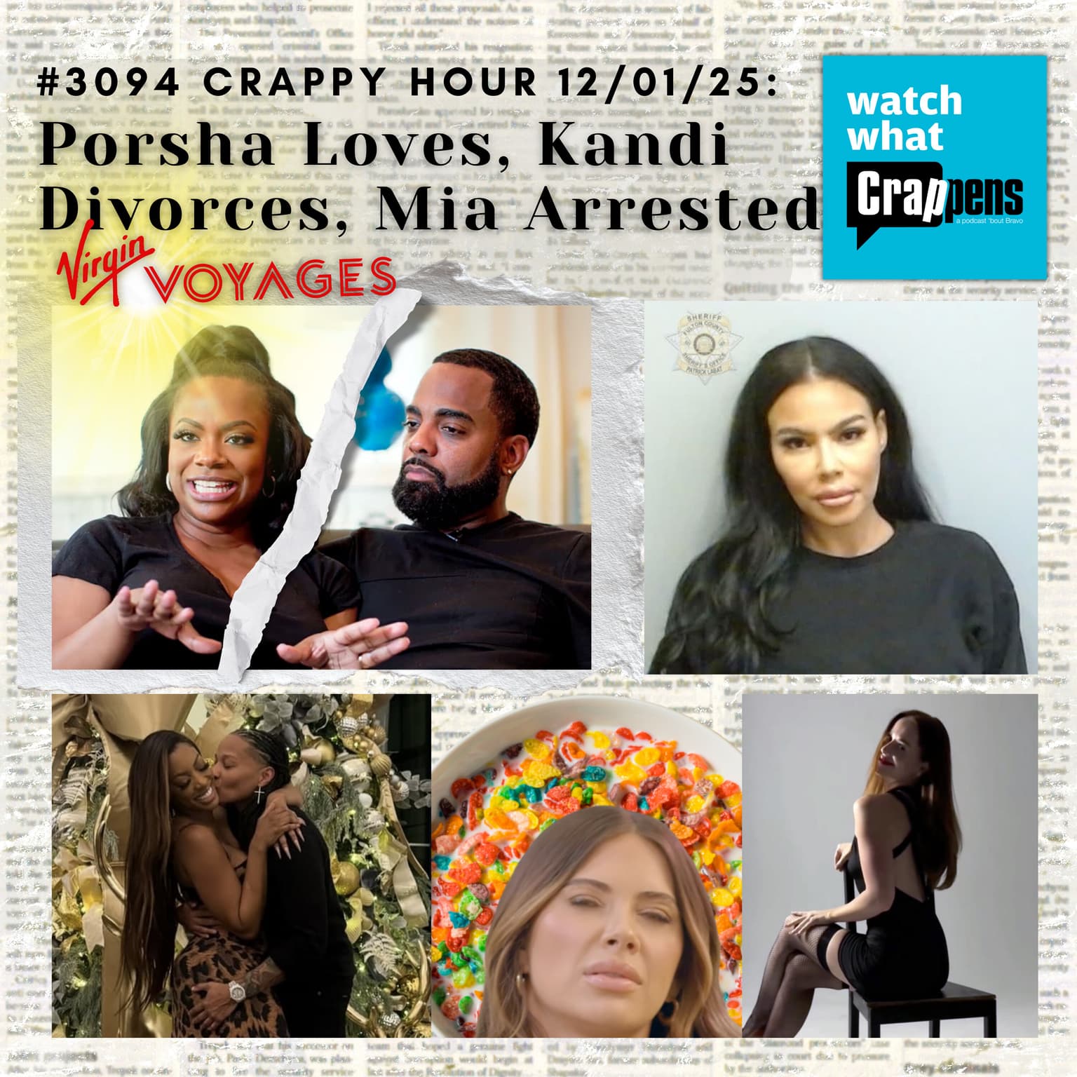 #3094 Crappy Hour 12/01/25: Porsha Loves, Kandi Divorces, Mia Arrested artwork