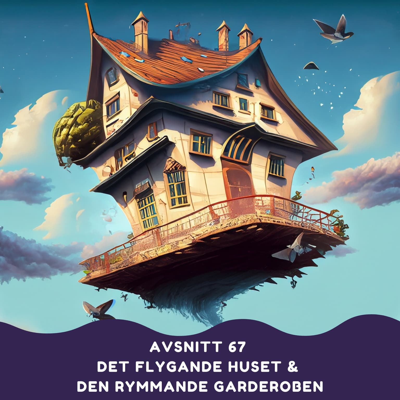 Det flygande huset och den rymmande garderoben artwork
