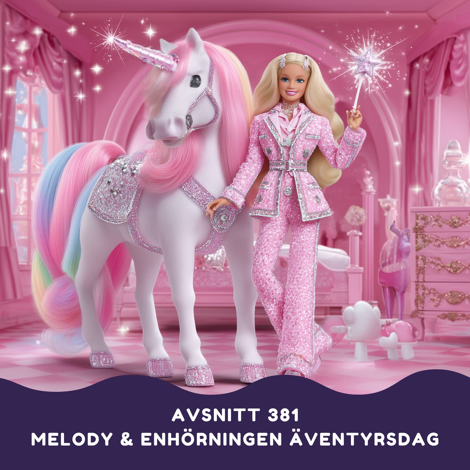 Melody och enhörningen Stjärnglimts äventyrsdag artwork