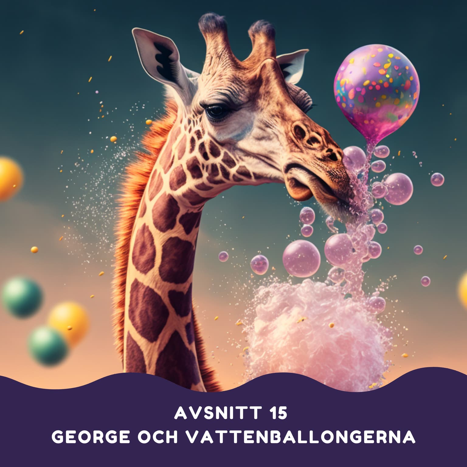 George och vattenballongerna artwork