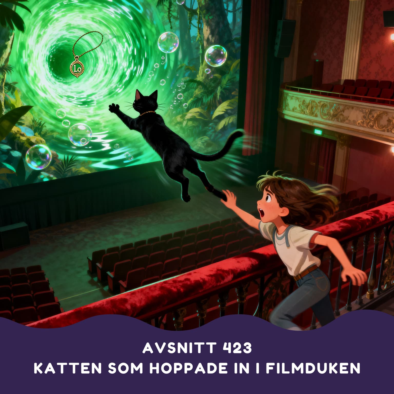 Katten som hoppade in i filmduken artwork