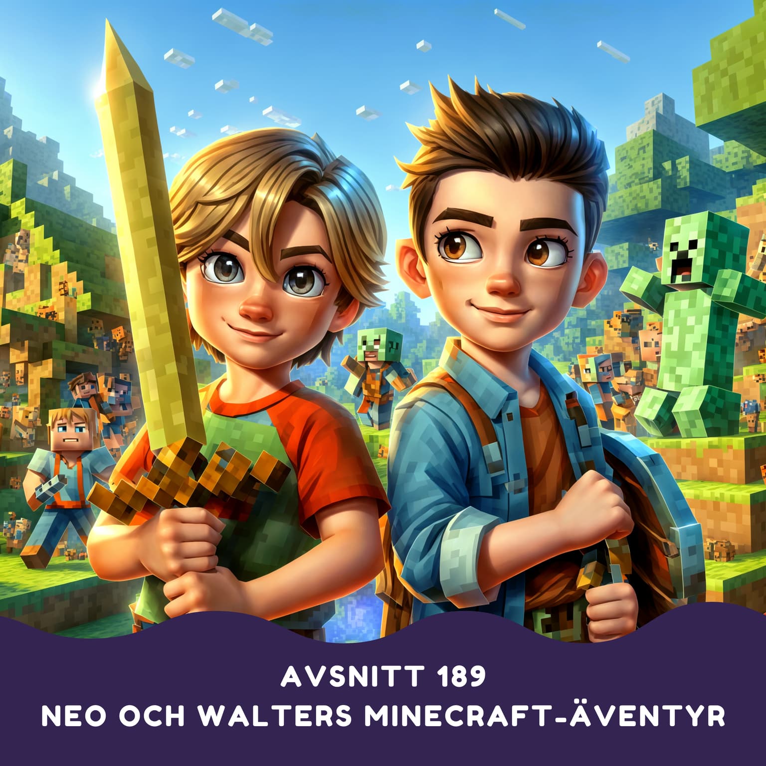 Neo och Walters magiska Minecraft-äventyr artwork