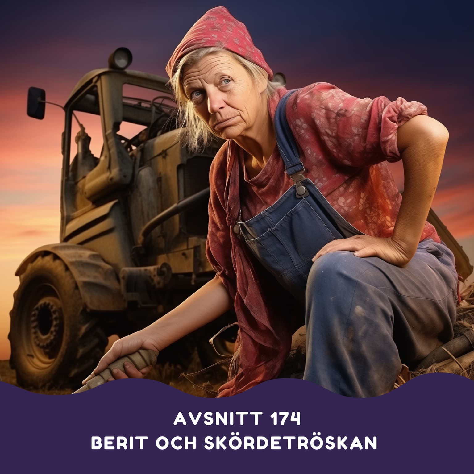 Berit och skördetröskan artwork