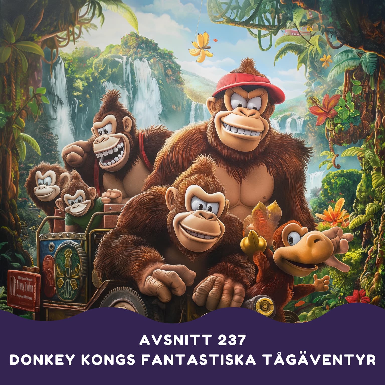 Donkey Kongs fantastiska tågäventyr artwork