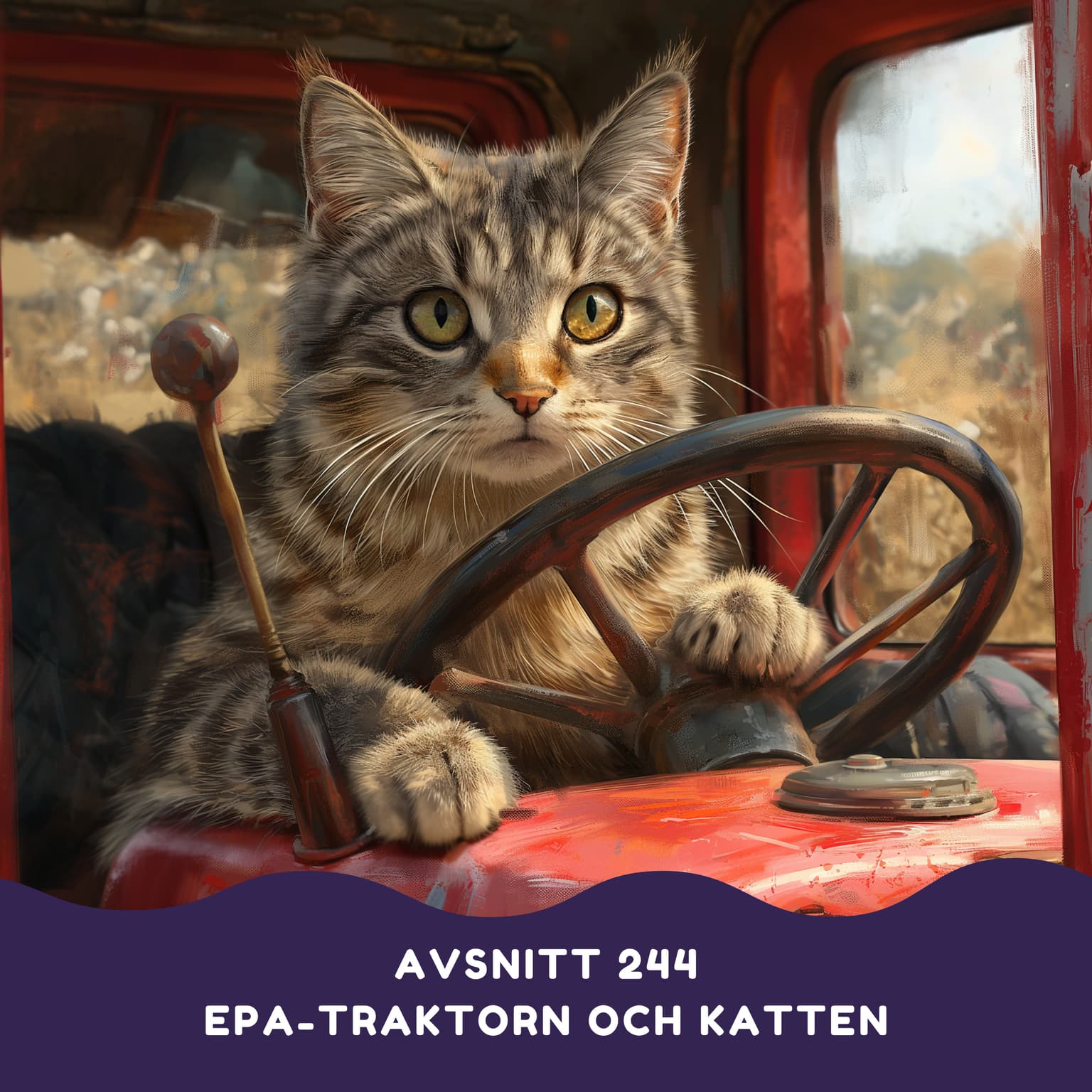 EPA-traktorn och katten artwork