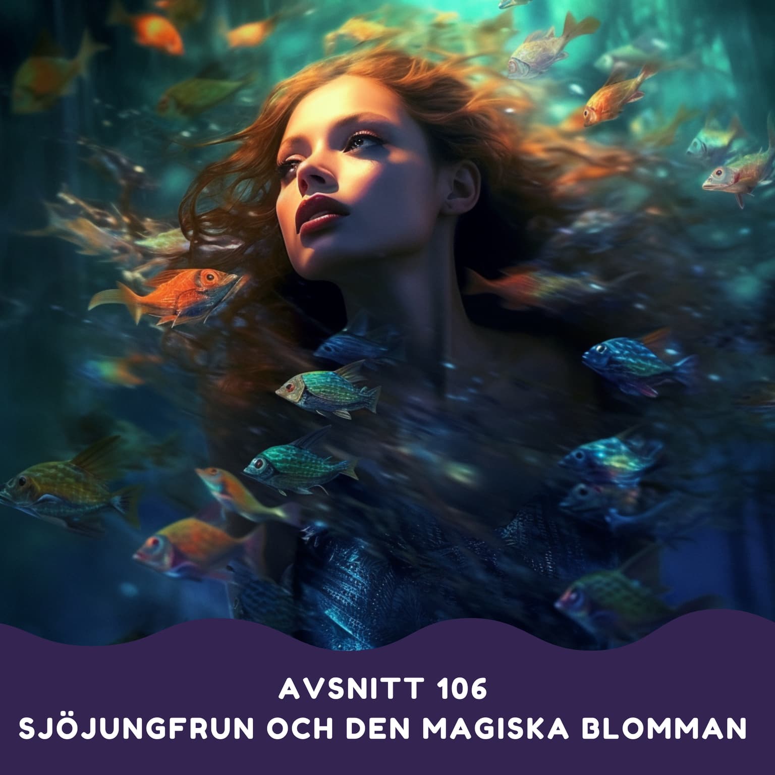 Sjöjungfrun och den magiska blomman artwork