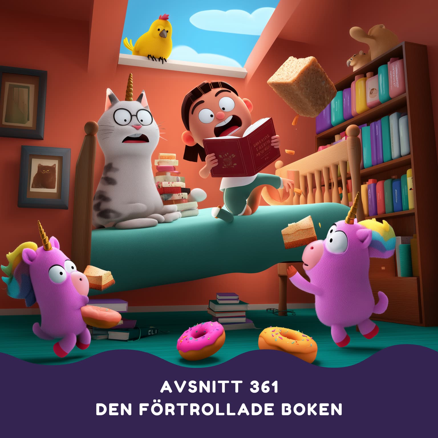 Den förtrollade boken artwork