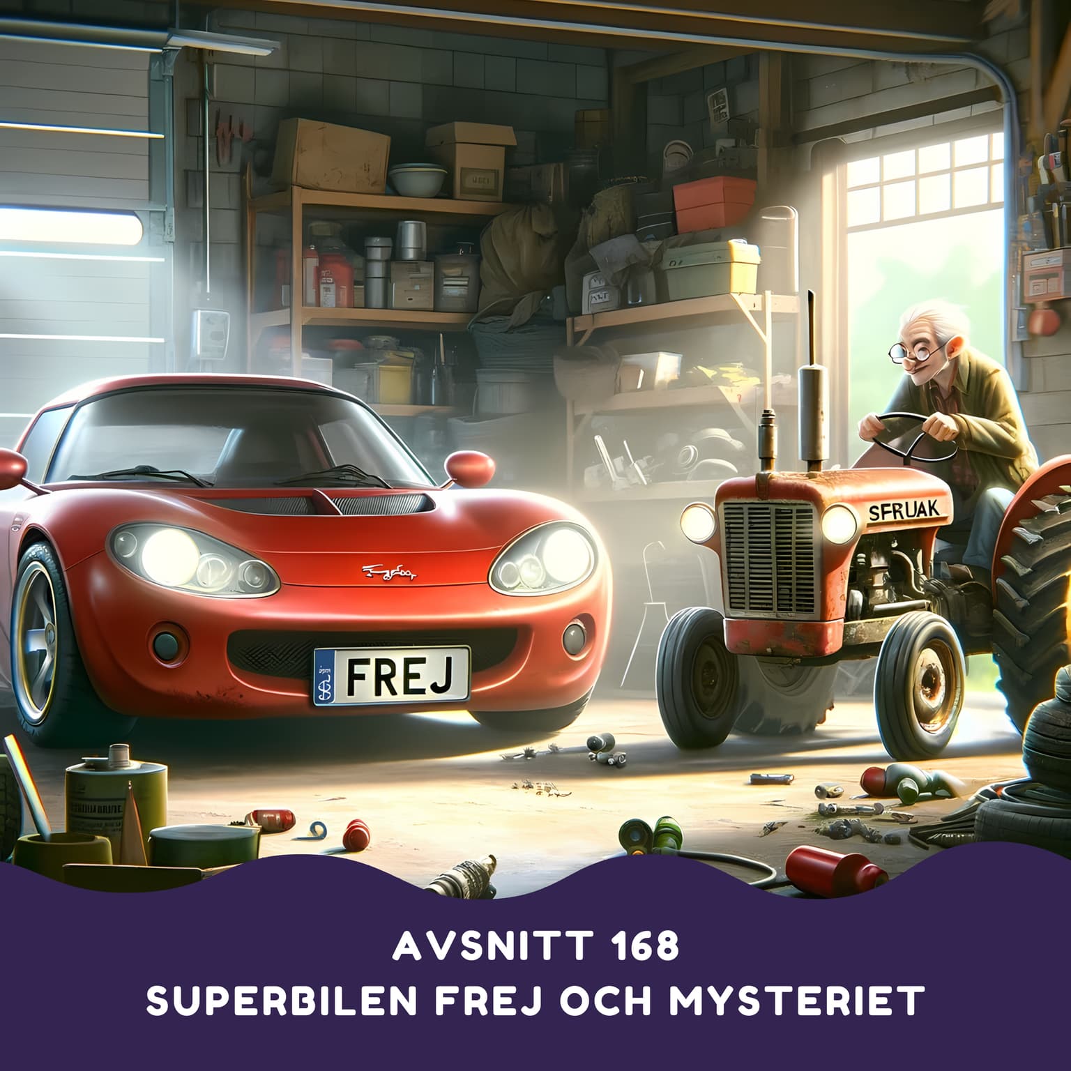 Superbilen Frej och mysteriet med de stulna lamporna artwork