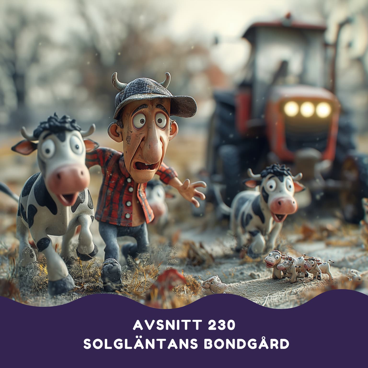 Den tokiga kvällen på Solgläntans bondgård artwork