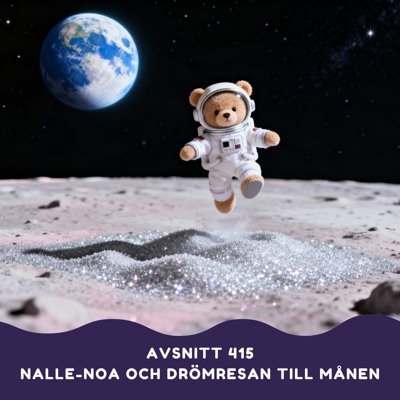Nalle-Noa och drömresan till månen artwork