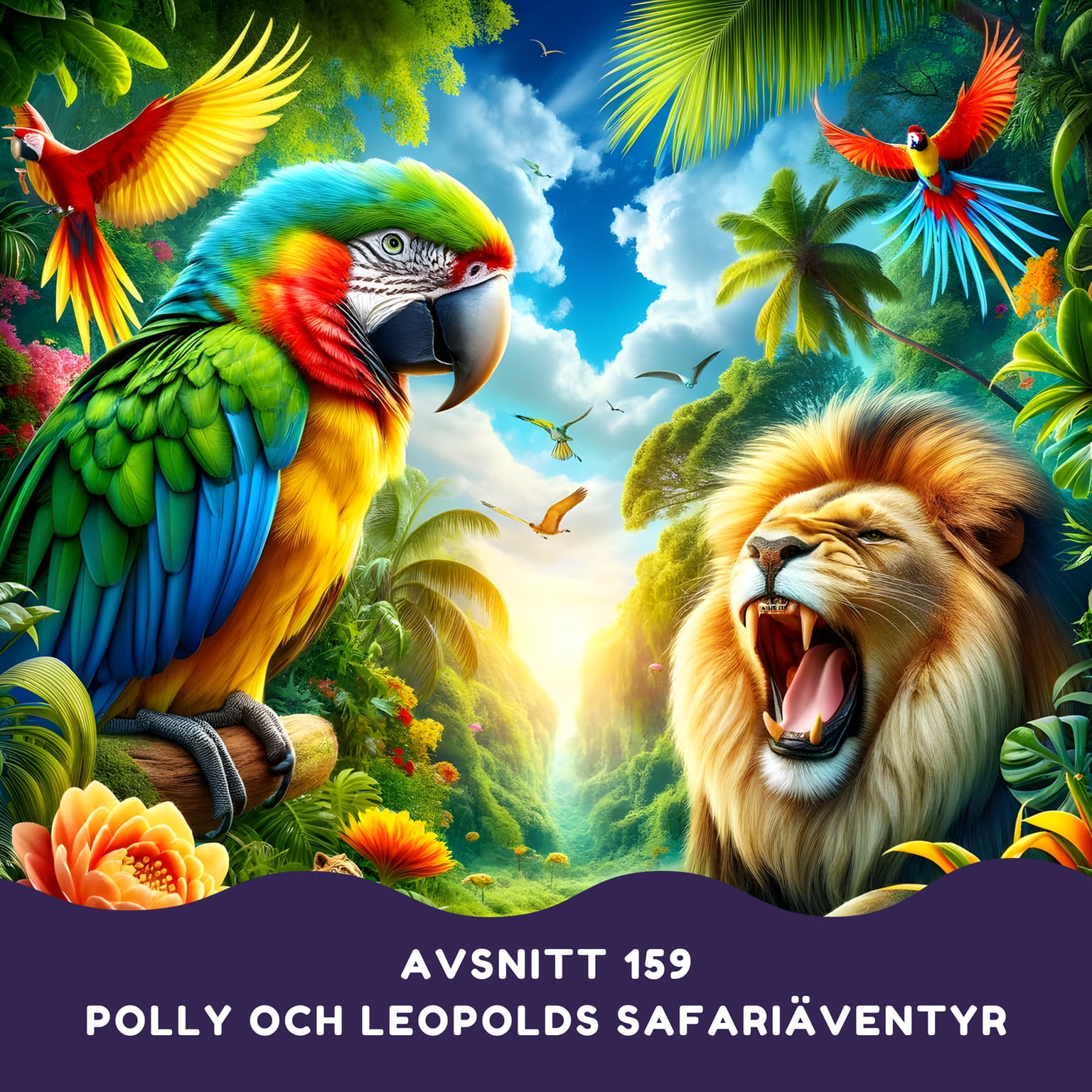 Polly och Leopolds safariäventyr artwork