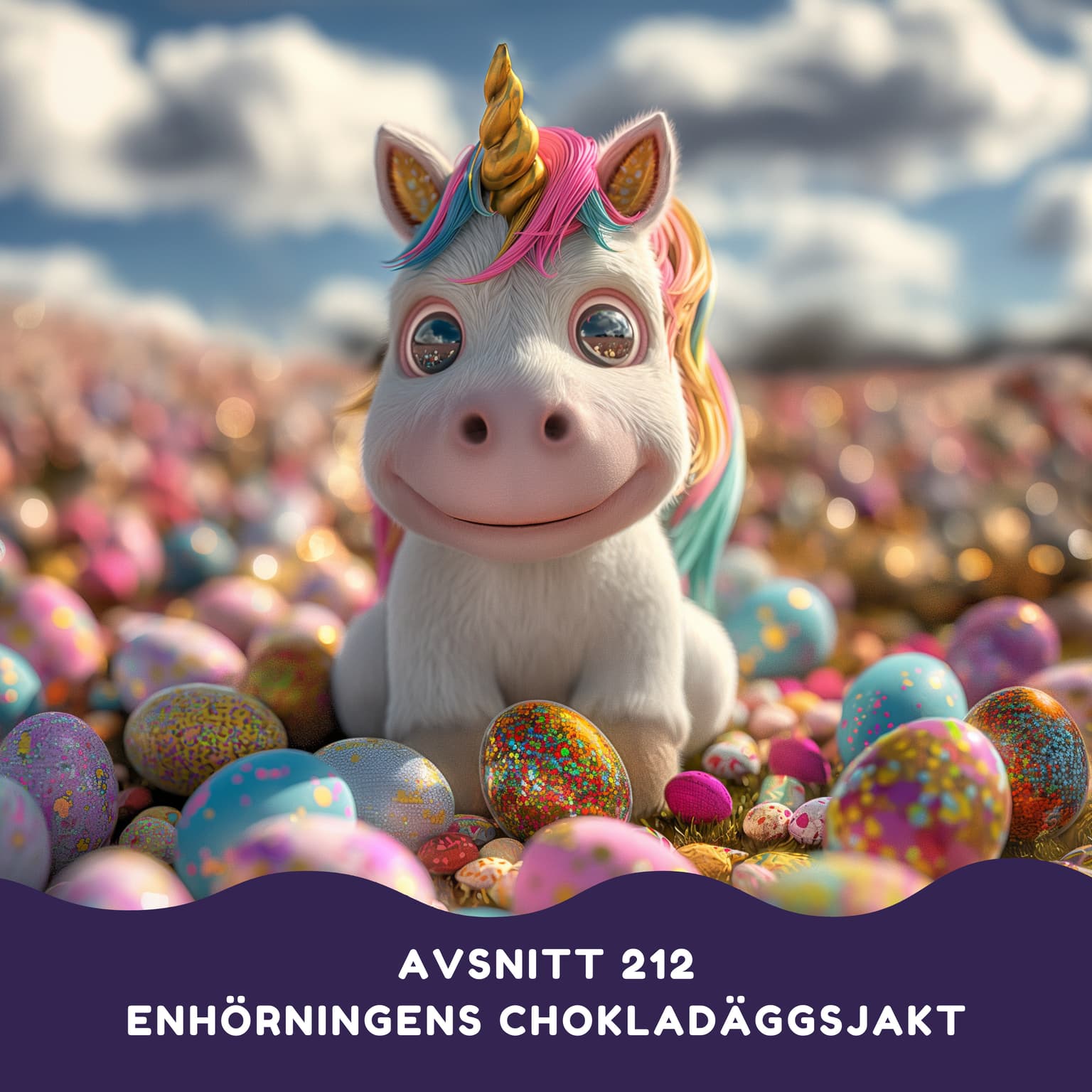 Enhörningens chokladäggsjakt artwork