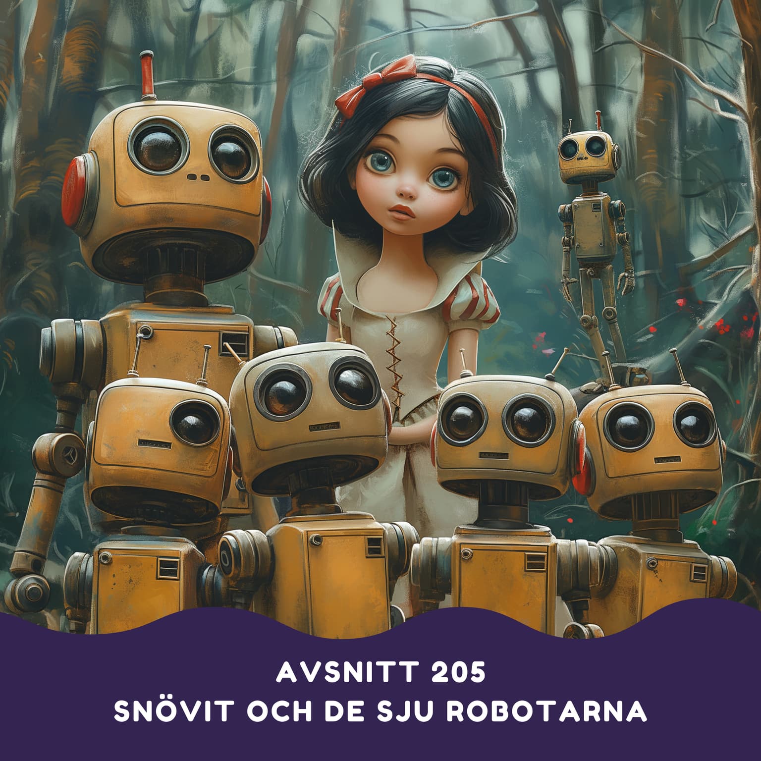 Snövit och de sju robotarna artwork