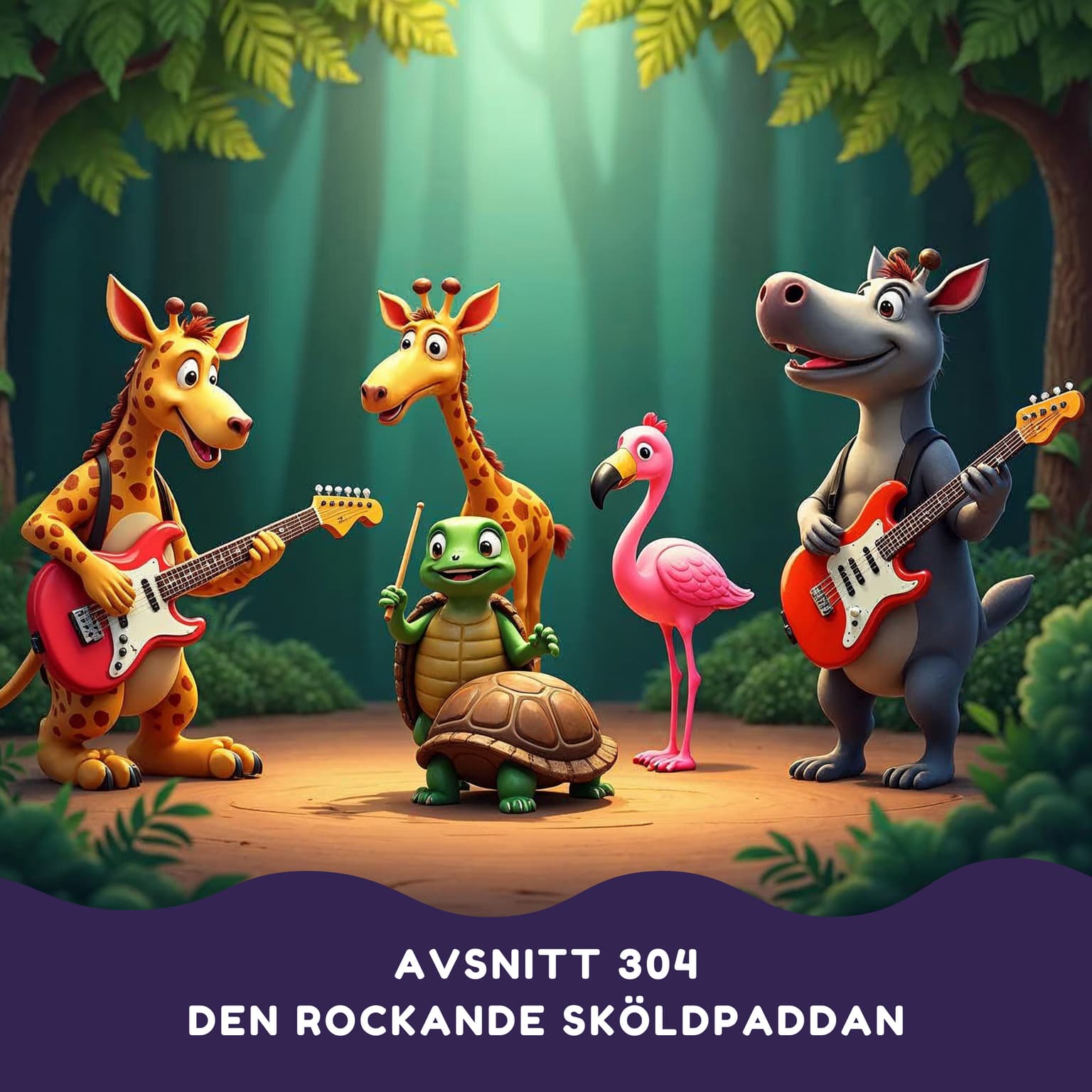 Den rockande sköldpaddan artwork